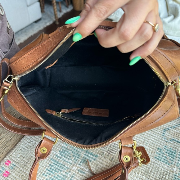 J.W. Hulme leather bowler bag satchel - Picture 10 of 13